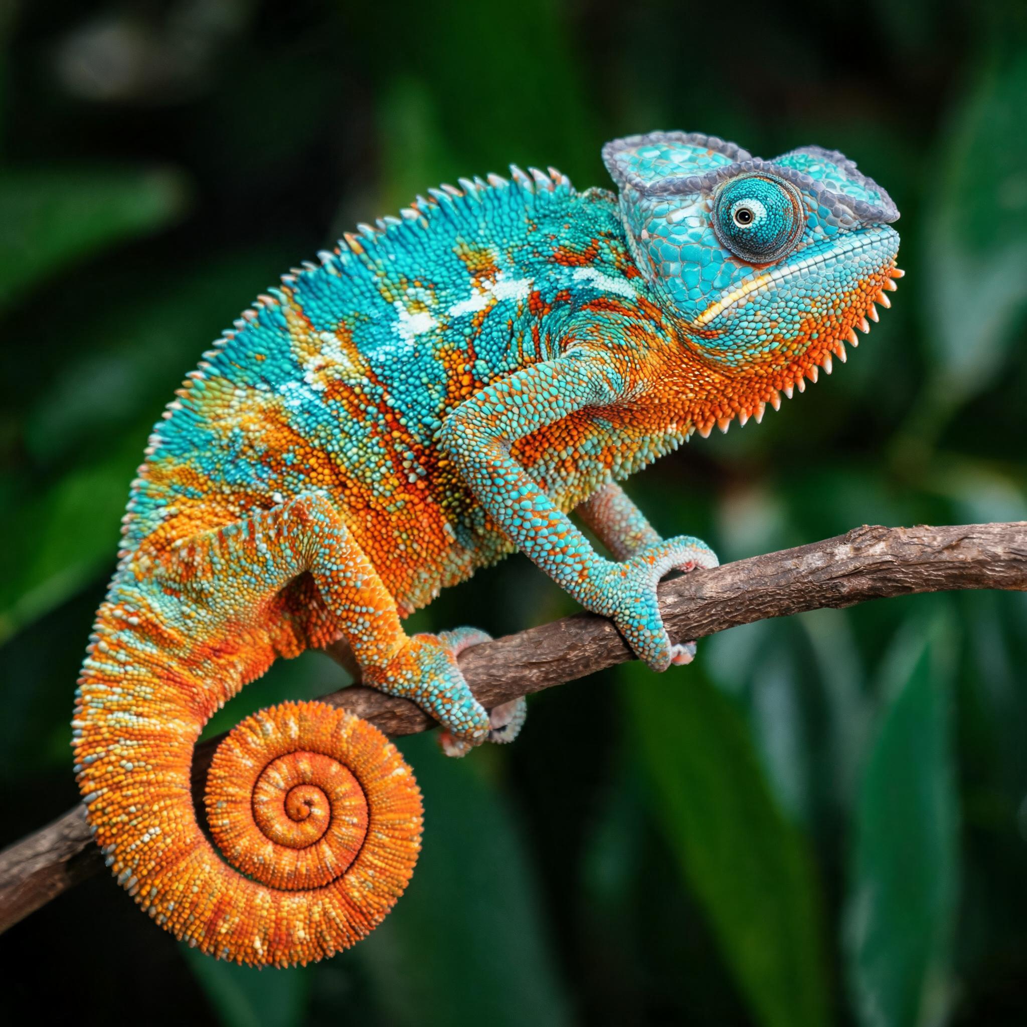 Colorful chameleon