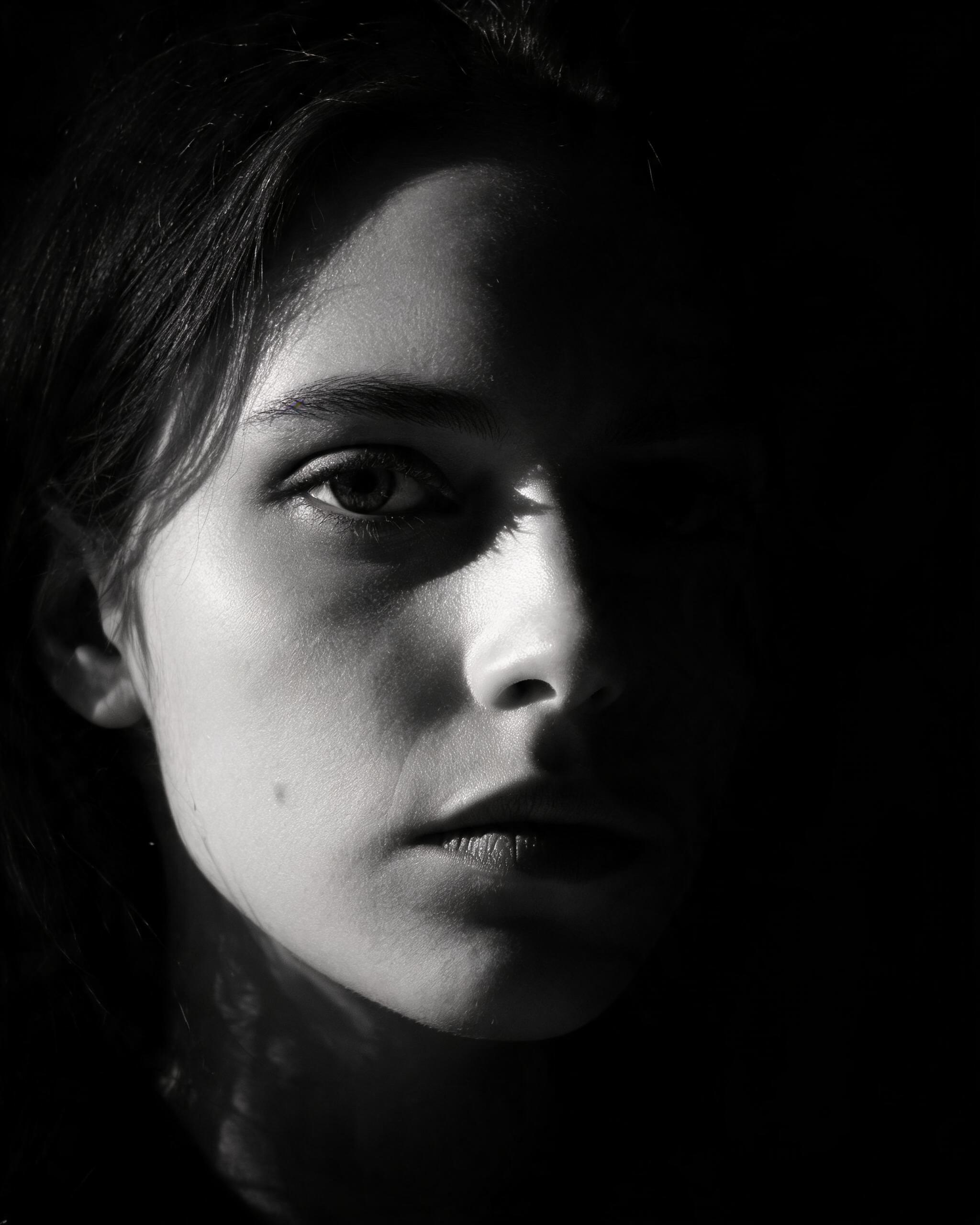 Monochrome portrait